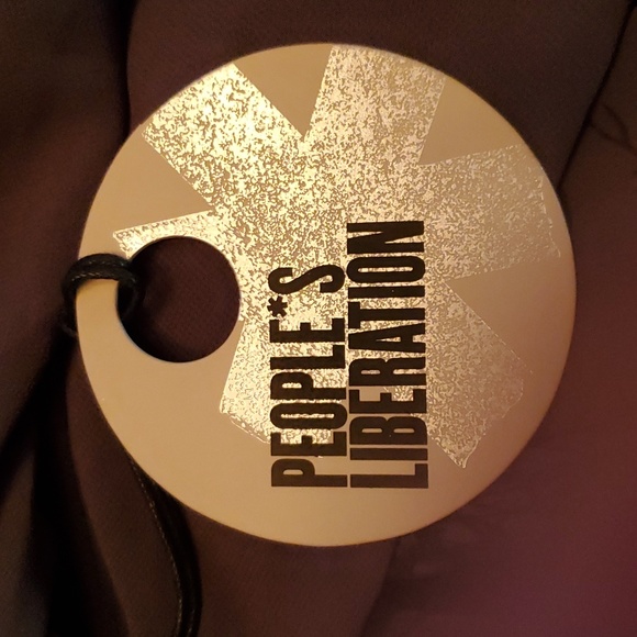 People's Liberation Asymmetrical Hem Dress with Trees Front Lace BNTW - Picture 10 of 13